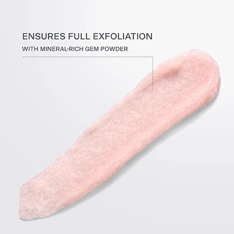 Image 1 - A shiny, light pink gel or cream is spread out on a white background with the text ensures full exfoliation with mineral-rich gem powder.
Image 2 - A droplet of a golden liquid is hovering above a smooth, white cream surface, with text that reads EXCLUSIVE CELLULAR COMPLEX™ ENERGIZES AND BOOSTS SKINS NATURAL REPAIR PROCESS.
Image 3 - A serene mountain landscape reflecting in calm water with the text La Prairie A Swiss Luxury House Crafting Ultimate Skincare.