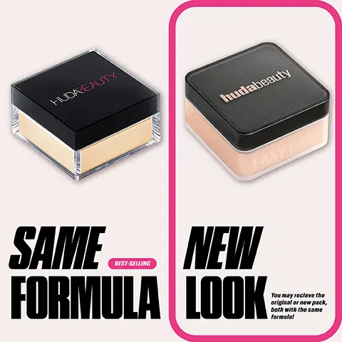 SAME BEST-SELLING FORMULA, NEW LOOK You may recieve the original or new pack, both with the same formula! BEFORE EASY BAKE AFTER EASY BAKE NO RETOUCHING. BEFORE. AFTER FAUX FILTER CONCEALER. AFTER EASY BAKE.