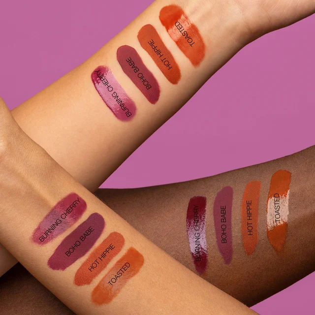 Swatches on an arm
