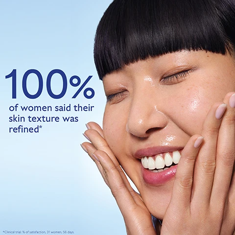 Image 1 - A woman with smooth, glowing skin is smiling and touching her face, with the text 100% of women said their skin texture was refined* displayed prominently in blue.
Image 2 - A bottle of Caudalie product is shown, with droplets falling from the tip, alongside grapes; visible text includes Grape water, White peony, and Glycolic acid (AHA) with their respective benefits.
Image 3 - Image shows a side-by-side comparison of a womans face, highlighting dark spots before and after using Caudalie Vinoperfect Essence for 56 days, with the text Before on the left, After 56 days on the right, and a bottle of the product with the text Vinoperfect Essence underneath.
Image 4 - An open hand is positioned below a bottle of Caudalie Vinoperfect Essence, with liquid being poured from the bottle; the text explains how to use the product, stating to apply using your fingertips morning and evening before your Vinoperfect Serum, to the face and neck, avoiding the eye contour.
Image 5 - Image shows two skincare products side by side: Vinoperfect Essence on the left with a white bottle, and Vinopure Toner on the right in a green bottle, with bullet points listing their benefits; visible text includes Vinoperfect Essence, Vinopure Toner, and descriptions of their features, including Anti-dark spots, Refines the skin texture, Enriched with Glycolic Acid (AHA) for the essence, and Anti-blemish, Tightens pores, Enriched with Salicylic Acid (BHA) for the toner.
Image 6 - Image of various Caudalie skincare products arranged on a light background, including a concentrated brightening glycolic essence, a brightening eye cream, a glycolic peel mask, a dark spot niacinamide moisturizer, a brightening micropeel foam, a brightening dark spot serum, and a night cream, with product names visible on the labels.
Image 7 - Image of a clear glass bottle of Caudalie Vinoperfect Essence with water splashes around it, featuring instructions on recycling: How to recycle Vinoperfect Essence, recycle cap with TerraCycle, recycle the glass bottle in the recycling bin.