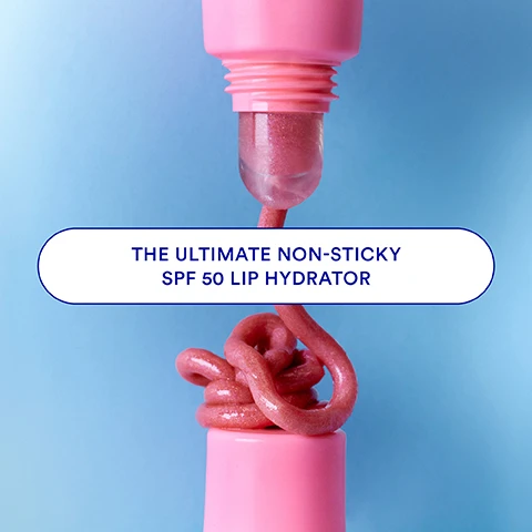 Image 1 - A pink lip product is shown with a glossy pink gel flowing from the top, accompanied by the text THE ULTIMATE NON-STICKY SPF 50 LIP HYDRATOR.
Image 2 - Close-up of a persons face applying a lip product with visible text highlighting its features: SPF 50 to guard your lips from the sun, pillowy-smooth, nourishing hydration, sheer hint of ultra-glossy color, and peppermint scent for a minty-fresh pout.
Image 3 - A pink tube of lip product with a rounded tip, featuring descriptive text about its benefits: SPF 50 for UV protection, lanolin for moisturizing, and cocoa butter for hydration.
Image 4 - Two young women wearing sunglasses are posing playfully while applying lip balm; the background is bright blue with text that reads FYI: Lips need SPF too! Why? The skin on your lips is thin so they can easily burn in the sun, and cumulative sun damage causes fine lines and wrinkles on and around the lips. Fun! Not to mention dry, chapped lips are never cute.
Image 5 - A close-up image shows a womans lips side by side; the left side is labeled BEFORE BEJEWELLED with a matte appearance, while the right side is labeled AFTER BEJEWELLED with a glossy, hydrated look.
Image 6 - A grid of lips showcases various lip tint shades, each with a distinct color, accompanied by labels that read Bejeweled, Silk Pillow, Blow Out, Smoothie, Choc Top, and Last Bite.
Image 7 - A close-up image of six different lip tint colors displayed in vertical rows with labels, featuring glistening pink, cool mauve pink, sheer baby pink, decadent beige, rich juicy berry, and fizzy peach-coral shades.
Image 8 - A smiling woman with dark skin and short hair is featured against a colorful background, with promotional text about Ultra Violette sunscreens highlighting their Australian testing and effectiveness. Visible text includes: Skin-loving SPF, made by Aussies who know their sun. Ultra Violette sunscreens are tried and tested under the harshest conditions in the world: Australia. With the highest protection under the sun, you know we’re saving (your) face. MADE AND TESTED IN AUSTRALIA.