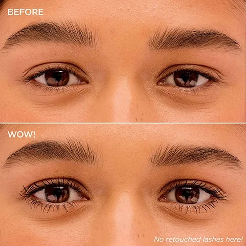 Before vs. WOW! No retouched lashes here!