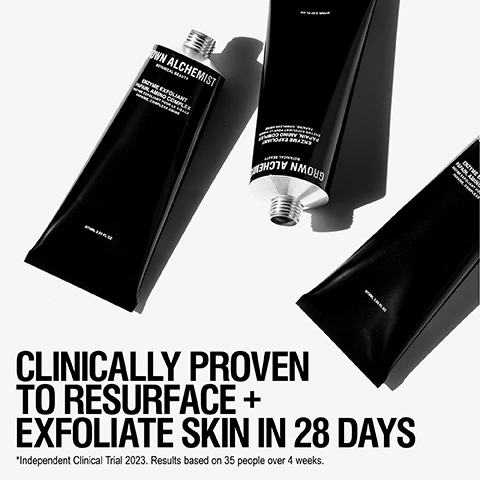 Image 1, clinically proven to resurface and exfoliate skin in 28 days. independent clinical trial 2023. results based on 35 people over 4 weeks. image 2, gently resurfaces for brighter skin. visibly improves uneven skin tone. exfoliates without disrupting the skin barrier. image 3, 95% agreed skin is smoother. 90% agreed skin is less dull. 85% agreed skin clarity is improved. independent user trial 2022. results based on 101 over 2 weeks. image 4, customer review = fantastic, i've been using this product for years, the best ever. image 5, how to use = apply to cleansed, dry skin, avoiding the delicate area around the eyes. leave for 10 minutes and remove with lukewarm water. use 3 times per week. image 6, lightweight gel.