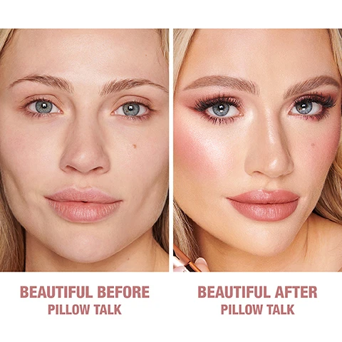 image 1 and 2, beautiful before and beautiful after. pillowtalk