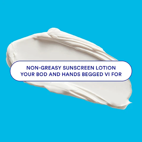 Image 1 - A smear of white sunscreen lotion is shown against a bright blue background with the text NON-GREASY SUNSCREEN LOTION YOUR BOD AND HANDS BEGGED VI FOR.
Image 2 - A woman with a warm smile and brown hair is applying body sunscreen on her shoulder, with four labels beside her describing the product: Luxe, hydrating body sunscreen, Good dose of shimmery glow, Soft coconut scent for vacay vibes, Water resistant for play and every day.
Image 3 - A promotional image of a blue tube of SPF 50+ sunscreen from Ultra Violette, displaying key ingredients and benefits including Pentavitin and Aloe Vera, with text summarizing their properties.
Image 4 - A smiling young woman with wet hair holds a tube of sunscreen while wearing a blue top, with the text Protect your skin from tip-to-toe on the daily displayed above her.
Image 5 - A close-up image of a smiling woman with wavy brown hair against a colorful background, featuring text that lists Vis SPF Non-Negotiables: No suffocating or heavy textures, No pilling or messing with makeup, No ghostly glow, No watering or stinging eyes, No greasy shine.
Image 6 - Image shows various sunscreen products from Ultra Violette on white pedestals with a gradient pink background, including tubes and bottles in shades of pink and blue, with visible text stating SKINSCREENS™ = SPF, upgraded and a description of their high protection SPF products.
Image 7 - A smiling Black woman in a blue swimsuit applies sunscreen to her shoulder on a sunny day by the beach, with text that reads Skin-loving SPF, made by Aussies who know their sun. Ultra Violette sunscreens are tried and tested under the harshest conditions in the world: Australia. With the highest protection under the sun, you know we’re saving (your) face, and a logo that says Made and Tested in Australia.