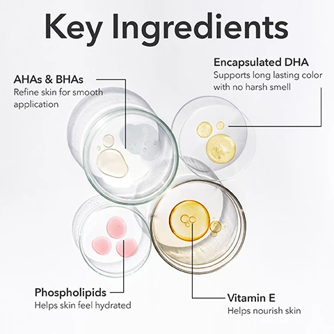 Image 1 - Four petri dishes containing different liquids representing skin care ingredients are shown with text labels. Key Ingredients, AHAs & BHAs Refine skin for smooth application, Encapsulated DHA Supports long lasting color with no harsh smell, Phospholipids Helps skin feel hydrated, Vitamin E Helps nourish skin. Image 2 - Image shows Dr. Dennis Gross product packaging and a 7-day schedule with a sun and moon icon, reading Alpha Beta Daily Peel + Alpha Beta Glow Pad For clear, radiant & bronzed skin DAY 1 Alpha Beta Daily Peel DAY 2 Alpha Beta Daily Peel DAY 3 Alpha Beta Daily Peel DAY 4 Alpha Beta Daily Peel DAY 5 Alpha Beta Daily Peel Alpha Beta Glow Pad DAY 6 Alpha Beta Daily Peel DAY 7 Alpha Beta Daily Peel Alpha Beta Glow Pad. Image 3 - A white cotton pad floats against a blue background with the text Perfectly Dosed Cotton Pad. Image 4 - A Dr Dennis Gross Alpha Beta Glow Pad emerges from its packaging against a blue background, with text that reads Exfoliate & Tan In 1 Step, Dr Dennis Gross Alpha Beta® Glow Pad™ Self-Tanner for Face, Alpha Beta® Glow Pad™ Soin Autobronzant Pour le Visage, Buildable Glow Éclat Graduel, 1 towelette/lingette 0.07 fl oz/2.2ml, Natural, Sunless Tan, Gently Exfoliating, Hydrating, Streak-Free, Mess-Free, No Transfer. Image 5 - Two smiling women with glowing skin against a blue background display the text Own Your Glow Bronzed and Buildable for all. Image 6 - A hand holds two Dr Dennis Gross self-tanner sachets, one large and one small, against a blue background with overlaid text Shop the Collection For Head to Toe Glow Dr Dennis Gross Alpha Beta Glow Pad Self-Tanner for Body Alpha Beta Glow Pad Soin Autobronzant Pour le Corps Buildable Glow Éclat Graduel 1 towelette/lingette 0.5 fl oz/15ml e NOT FOR USE ON FACE NE PAS UTILISER SUR LE VISAGE Dr Dennis Gross Alpha Beta Glow Pad Self-Tanner for Face Alpha Beta Glow Pad Soin Autobronzant Pour le Visage Buildable Glow Éclat Graduel 1 towelet 0.07 fl o. Image 7 - A woman applies a self-tanner pad to her cheek while holding the packet which reads Dr Dennis Gross Alpha Beta Glow Pad Self-Tanner for Face Alpha Beta Glow Pad Soin Autobronzant Pour le Visage Buildable Glow Éclat Graduel 1 towelette/lingette 0.07 fl oz/2.2ml and text on the left reads Application Unfold pad and apply in circular motions No rinse needed Wash hands after use Your glow starts to develop in 1 hr. Image 8 - The image shows various Dr Dennis Gross skincare products including self-tanner pads and sunscreen, with text Glow & Protect Dr Dennis Gross Alpha Beta® Glow Pad™ Self-Tanner for Body Soin Autobronzant Pour le Corps 1 towelette/lingette 0.5 fl oz/1.5ml e NOT FOR USE ON FACE NE PAS UTILISER SUR LE VISAGE Dr Dennis Gross Alpha Beta® Glow Pad™ Self-Tanner for Face Soin Autobronzant Pour le Visage Buildable Glow Éclat Graduel 1 towelette/lingette 0.07 fl oz/2.2ml Dr Dennis Gross All-Physical Lightweight Wrinkle Defense Broad Spectrum Sunscreen SPF 30 Crème Solaire Fluide Légère & Anti-Rides Large Spectre SPF 30 1.7 fl oz/50ml e Oil-Free Reef Safe Dr Dennis Gross All-Physical Ultimate Defense Broad Spectrum Sunscreen SPF 50 PA ++++ Crème Solaire Fluide Défense Ultime Large Spectre FPS 50 1.7 fl oz/50ml e Oil-Free Non Gras.