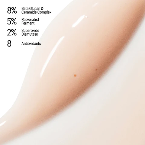 Image 2 - A close-up of a smooth, light beige liquid product on a white background shows text listing ingredients: 8% Beta Glucan & Ceramide Complex, 5% Resveratrol Ferment, 2% Superoxide Dismutase, and 8 Antioxidants. Image 3 - A woman with freckles and green eyes smiles while gently applying a creamy product to her cheek, with the overlay text GLIDES ON WITH A CREAMY, VELVETY FEEL and Layers seamlessly under make up. Image 4 - A light blue cylindrical serum bottle covered in water droplets stands against a white background with many small bubbles, with text that reads: BETA GLUCAN & RESVERATROL ADVANCED HYDRATING SERUM Clinically Proven Restorative Long-lasting Moisture, and on the bottle: BETA GLUCAN & RESVERATROL ADVANCED HYDRATING SERUM USE DAILY (AM/PM) 8.75% Beta Glucan & Ceramide Complex + 5.5% Resveratrol & Polysaccharide Complex + 1.5% Carnosine Complex ALLIES OF SKIN. Image 5 - A close-up of a persons face with smooth, hydrated, freckled skin, holding a blue serum bottle to the side, with visible text reading: PROMOTES COLLAGEN SYNTHESIS FOR SMOOTH, PLUMP SKIN BETA GLUCAN & RESVERATROL ADVANCED HYDRATING SERUM USE DAILY (AM/PM) 8.75% Beta Glucan & Ceramide Complex + 5.5% Resveratrol & Polysaccharide Complex + 1.5% Carnosine Complex ALLIES OF SKIN. Image 6 - A woman with clear, radiant skin, light hair, and freckles holds three Allies of Skin skincare products: a white tube labeled Peptides & Antioxidants Advanced Firming Daily Treatment, a dark blue bottle labeled Multi Peptides & GF Advanced Lifting Serum, and a light blue bottle labeled Beta Glucan Resveratrol Advanced Hydrating Serum, alongside the on-image text BOOST YOUR RESULTS, Our award-winning Multi-Peptides & GF Advanced Lifting Serum and Advanced Firming Daily Treatment for visibly firmer skin. Image 7 - A womans face and upper body are shown, with the left side appearing smooth and the right side covered in water droplets, alongside the text NOT JUST MOISTURE A skin revival. Image 8 - An image shows a person with their eyes closed, water splashing on their face and hair, accompanied by the text: HYDRATION, REINVENTED 100% Of panelists showed an increase in hydration.¹ +50% Hydration after 1 use.² 3X Boost in skins hydration.³ ¹Clinical testing with instrumental measurement on 10 participants ²Clinical testing with instrumental measurement on 10 participants based on the best case result ³Clinical testing with instrumental measurement on 10 participants after 2 hours application, compared to negative control. Image 9 - Two blue skincare serum bottles covered in water droplets are displayed on a light background, alongside text that reads HYDRATION INNOVATION, Maintains firmness, elasticity, and resilience, and on the bottles, ALLIES OF SKIN BETA GLUCAN & RESVERATROL ADVANCED HYDRATING SERUM, USE DAILY (AM/PM), 8.75% Beta Glucan & Ceramide Complex + 5.5% Resveratrol & Polysaccharide Complex + 1.5% Carnosine Complex.