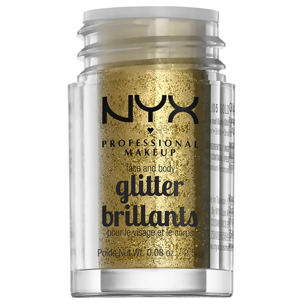 NYX Professional Makeup Face & Body Glitter (Various Shades) Image 1