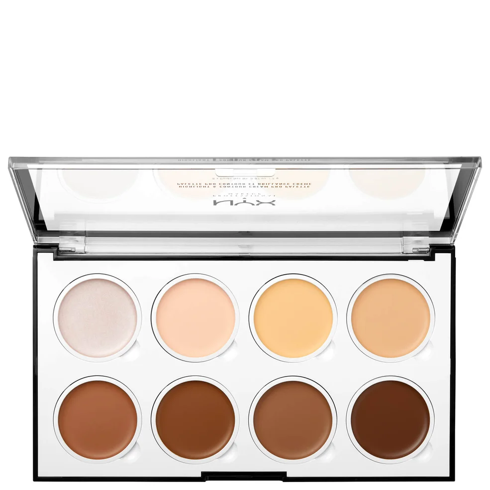 NYX Professional Makeup Highlight & Contour Cream Pro Palette Image 1