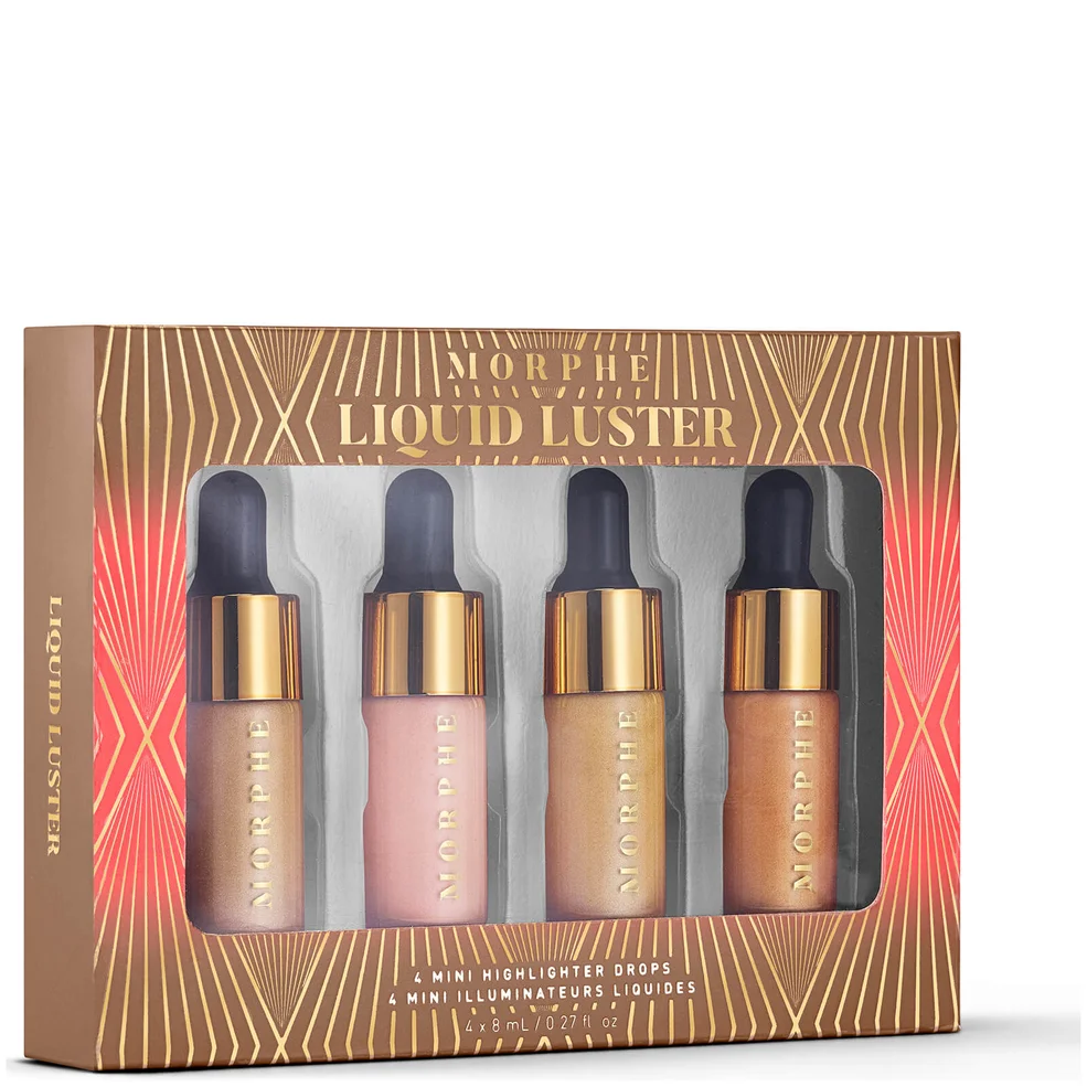 Morphe Liquid Luster Mini Highlighter Drops Set 4 x 8ml Image 1