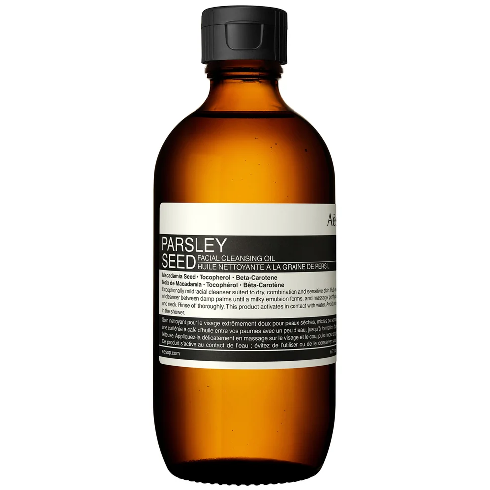 Aesop Parsley Seed Facial Cleansing Oil 200ml Image 1