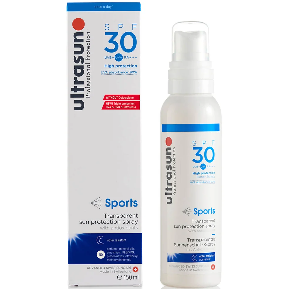 Ultrasun Clear Spray SPF 30 - Sports formula (150ml) Image 1