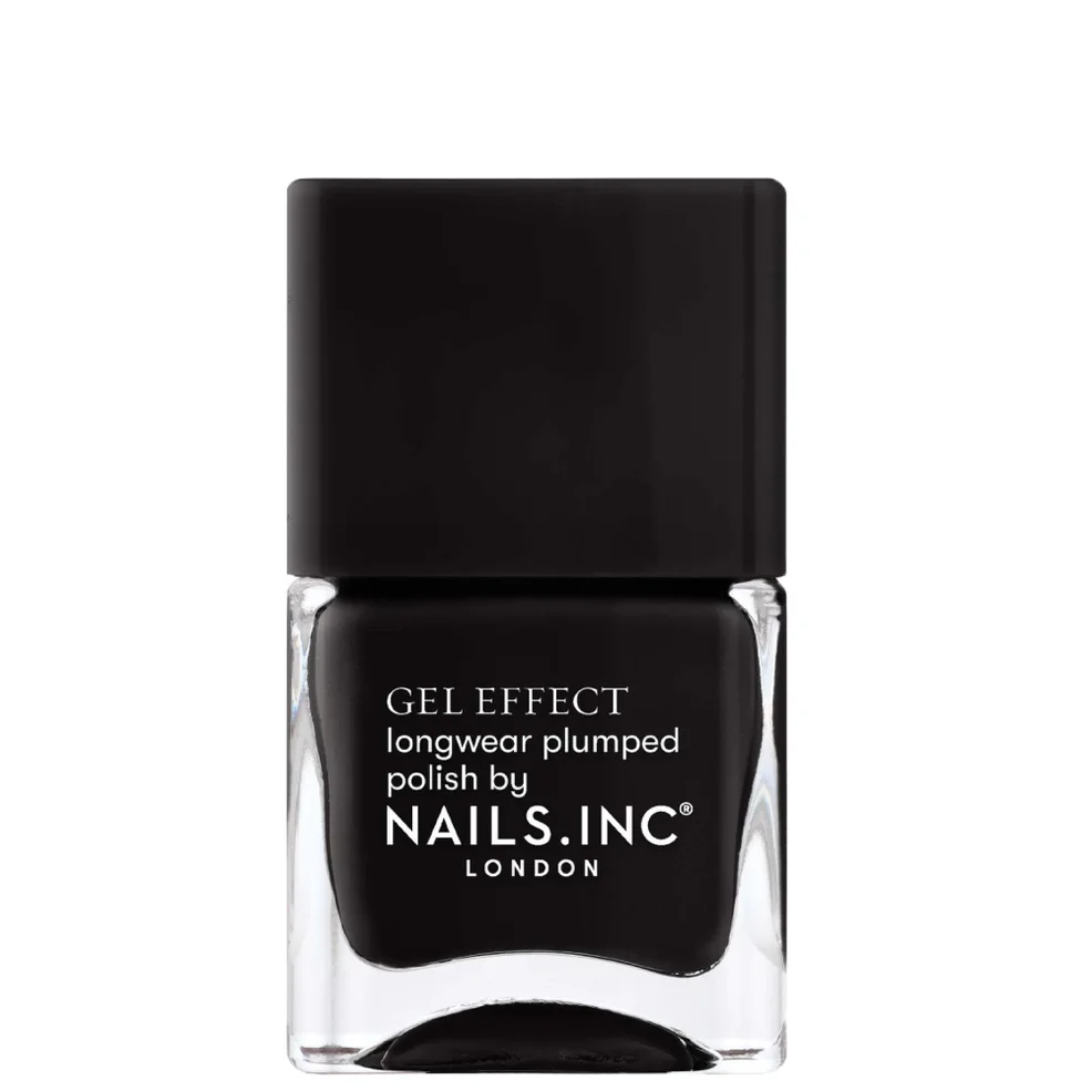 nails inc. Black Taxi Gel Effect Nail Varnish (14ml) Image 1