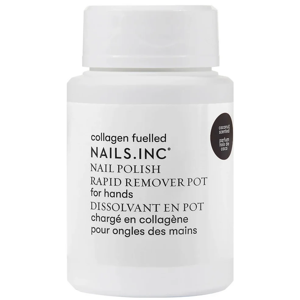 nails inc. Express Nail Polish Remover Pot Powered by Collagen 60ml Image 1