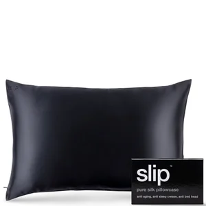 Slip Silk Pillowcase - Queen - Black - Colour Black