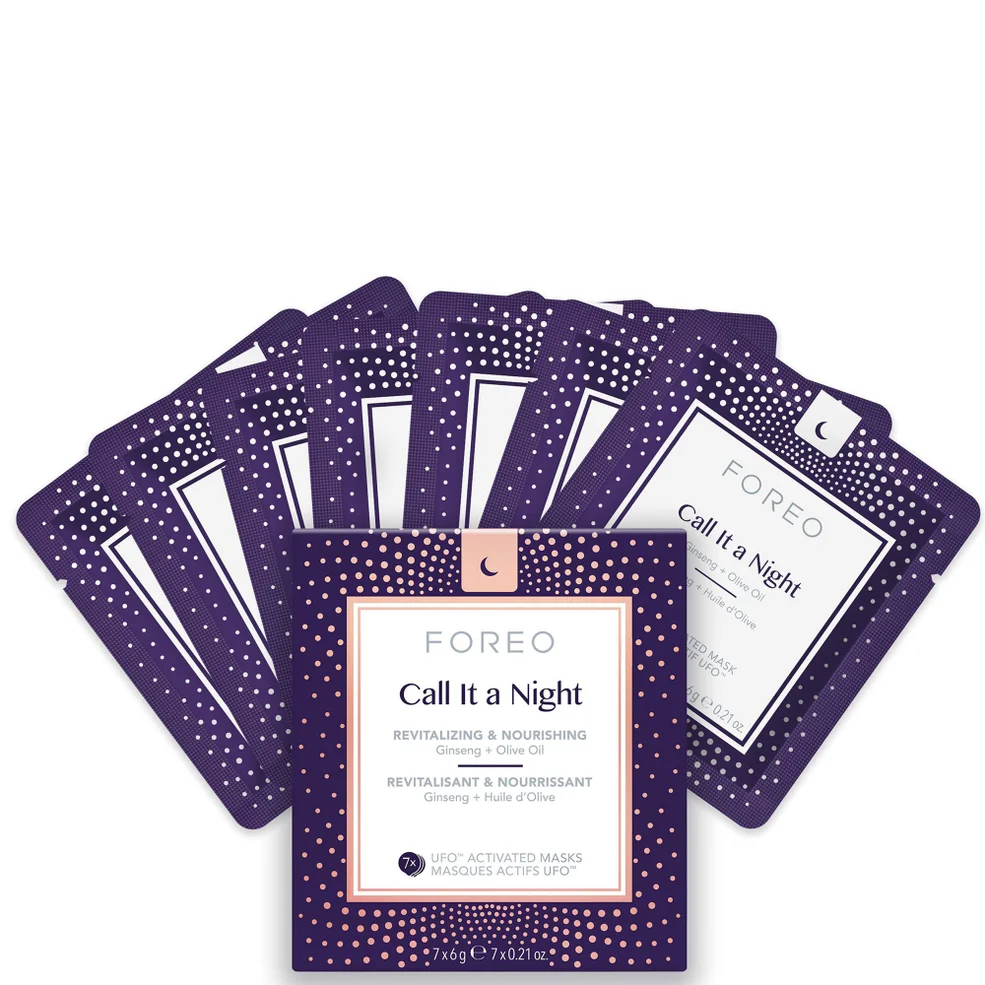 FOREO Call it a Night UFO/UFO Mini Nourishing and Revitalising Face Mask (7 Pack) Image 1