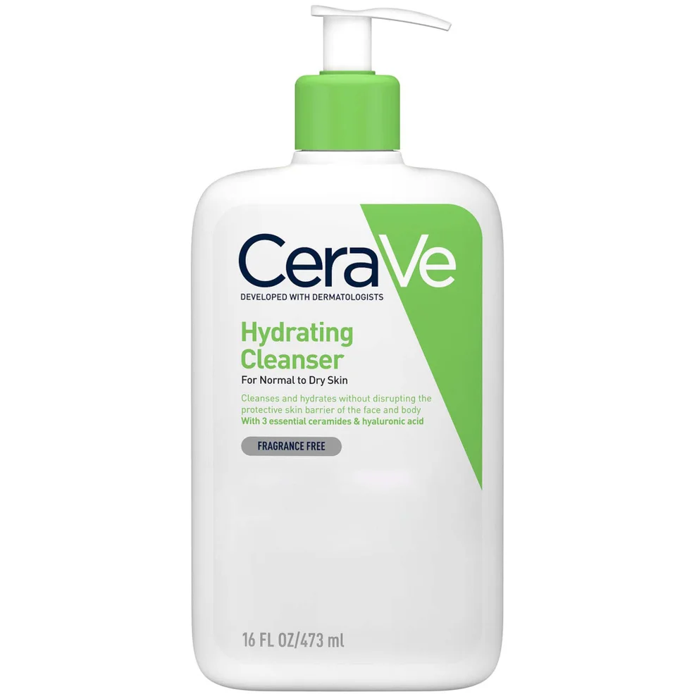 CeraVe Hydrating Cleanser with Hyaluronic Acid for Normal to Dry Skin 473ml Image 1
