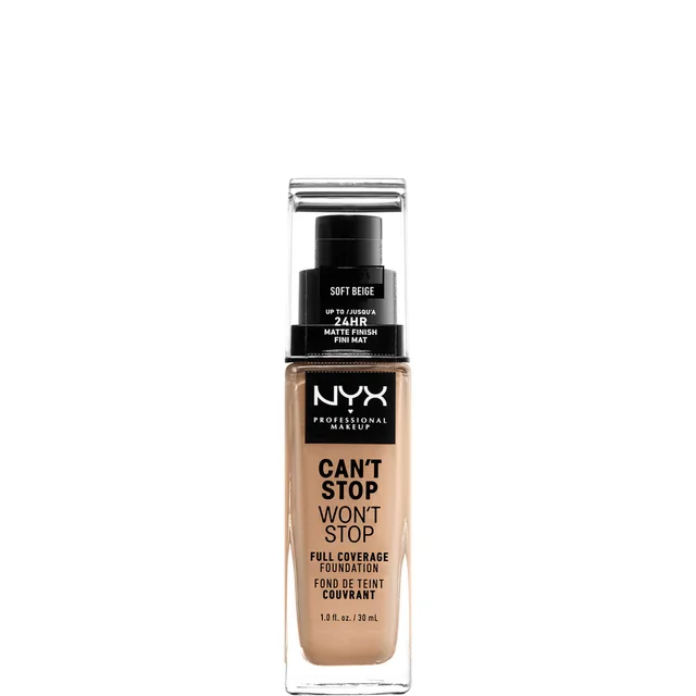 NYX Professional Makeup Can't Stop Won't Stop 24 Hour Foundation (Various Shades)