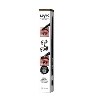 NYX Professional Makeup Fill and Fluff Eyebrow Pomade Pencil 0.2g (Various Shades) - Shade Ash Brown