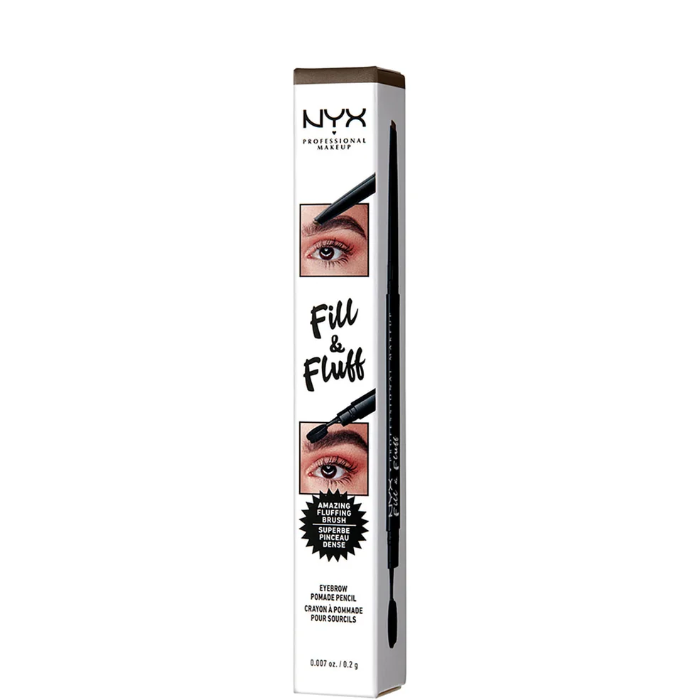 NYX Professional Makeup Fill and Fluff Eyebrow Pomade Pencil 0.2g (Various Shades) Image 1