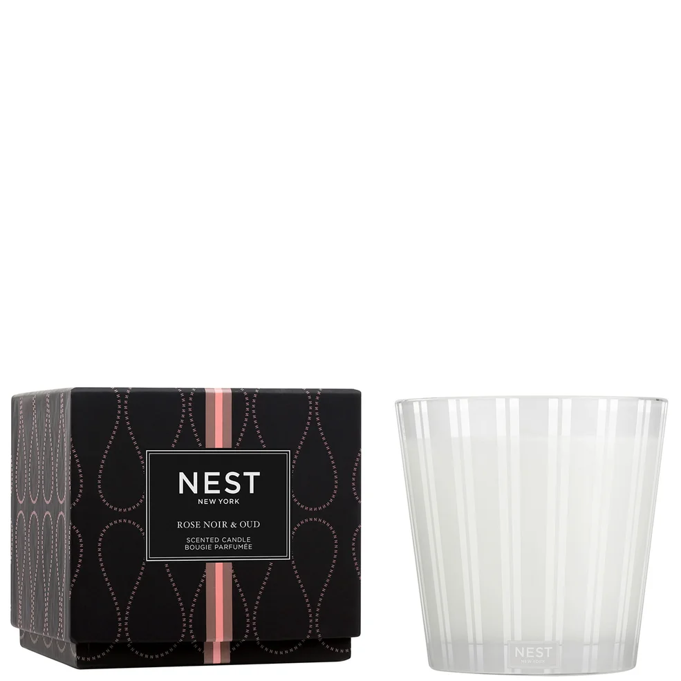 NEST New York Rose Noir and Oud 3-Wick Candle 600g Image 1