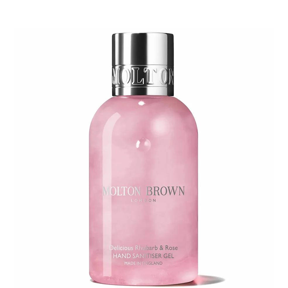 Molton Brown Delicious Rhubarb and Rose Hand Sanitiser Gel 100ml Image 1