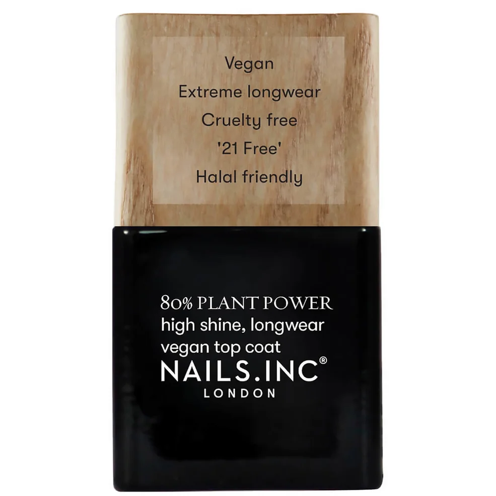 nails inc. Plant Power Nail Varnish Top Coat 14ml Image 1