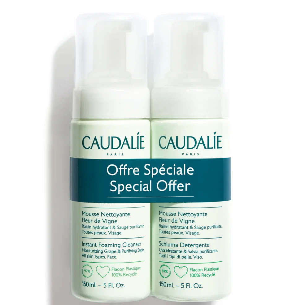 Caudalie Vinoclean Instant Foaming Cleanser Duo Image 1