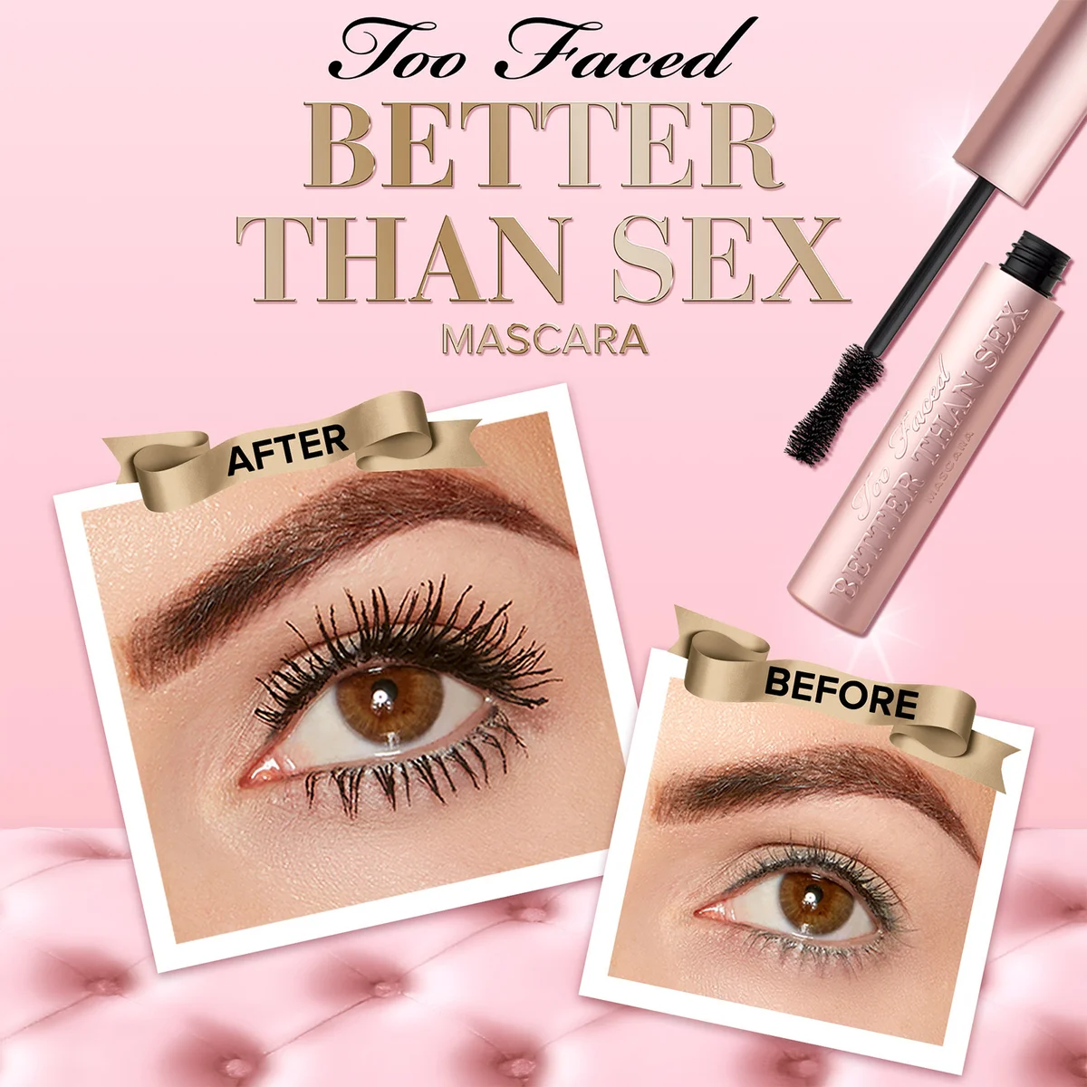 Too Faced Limited Edition Better Than Sex Doll-Size Mascara Ornament | Cult Beauty Too Faced Limited Edition Better Than Sex Doll-Size Mascara Ornament | Cult Beauty