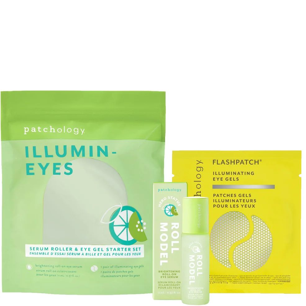 Patchology Roll Model Brightening Roll On Eye Serum and Illuminating Eye Gel Kit Image 1