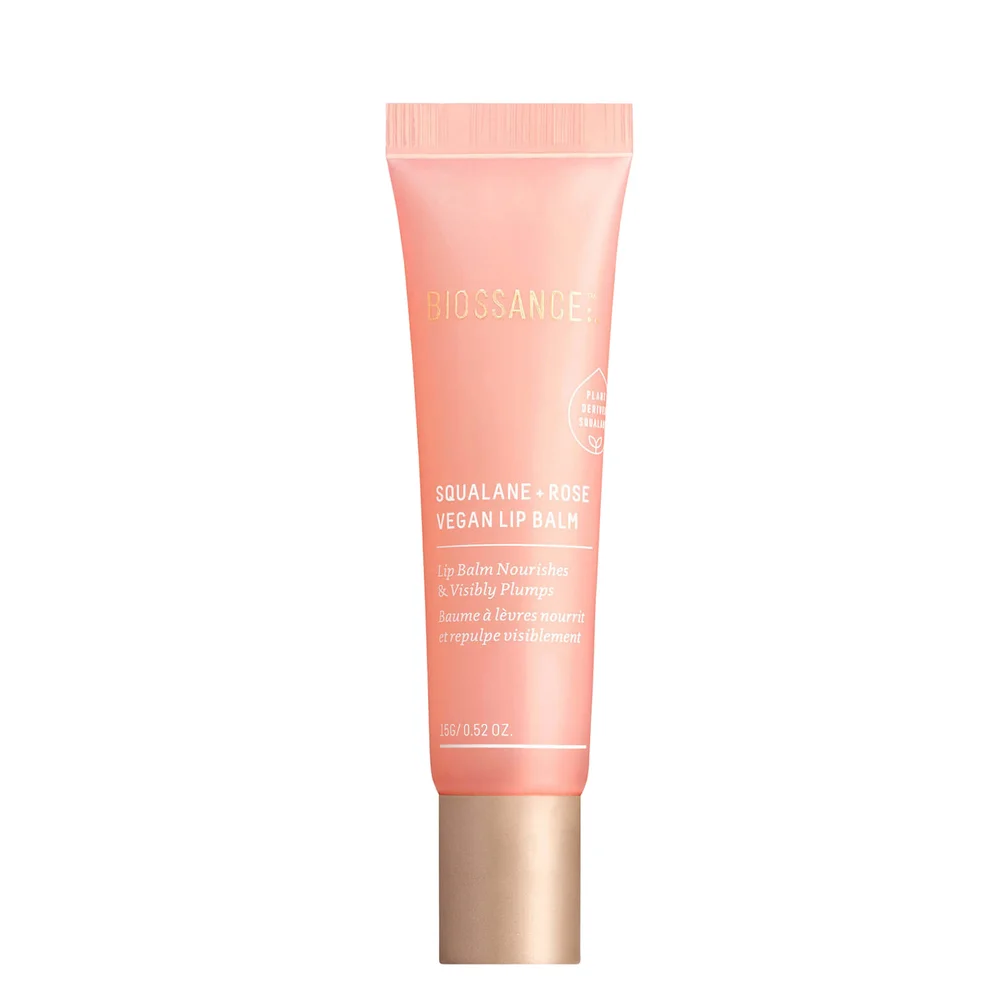 Biossance Squalane and Rose Vegan Lip Balm 15g Image 1