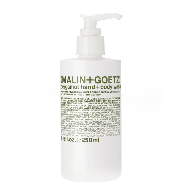 MALIN + GOETZ Bergamot Hand + Body Wash 250ml