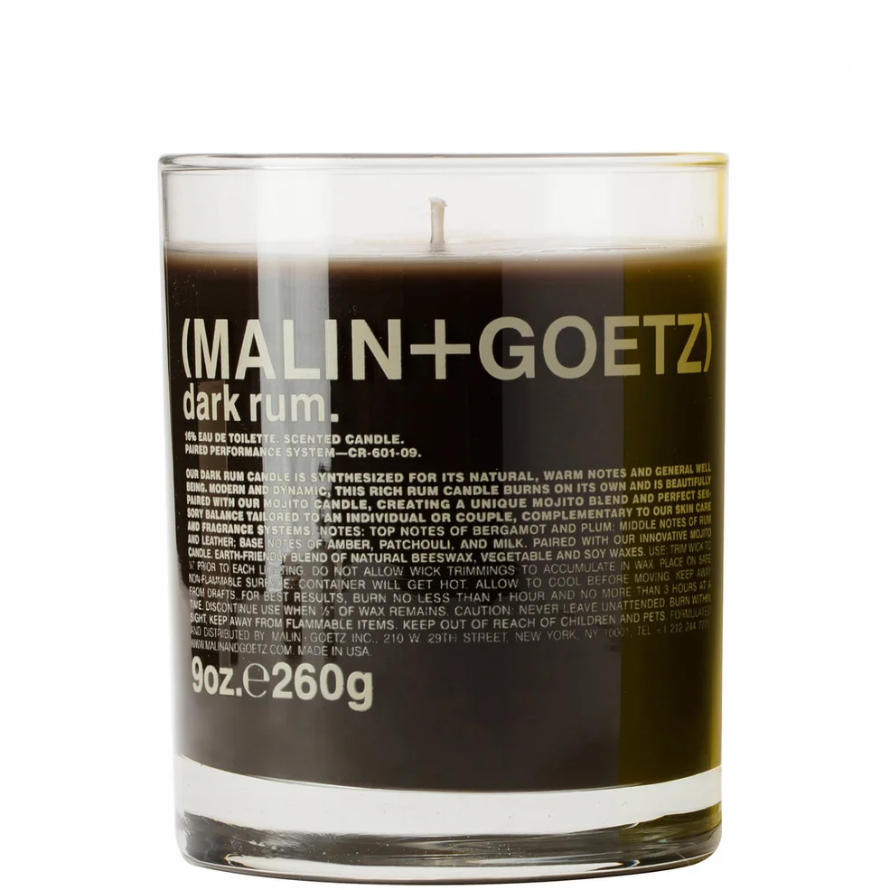 MALIN + GOETZ Dark Rum Candle Image 1