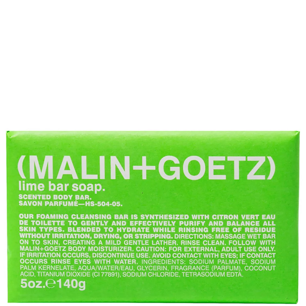 MALIN + GOETZ Lime Bar Soap Image 1