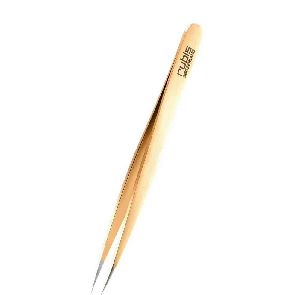 Rubis Gold Pointer Tweezer Image 1