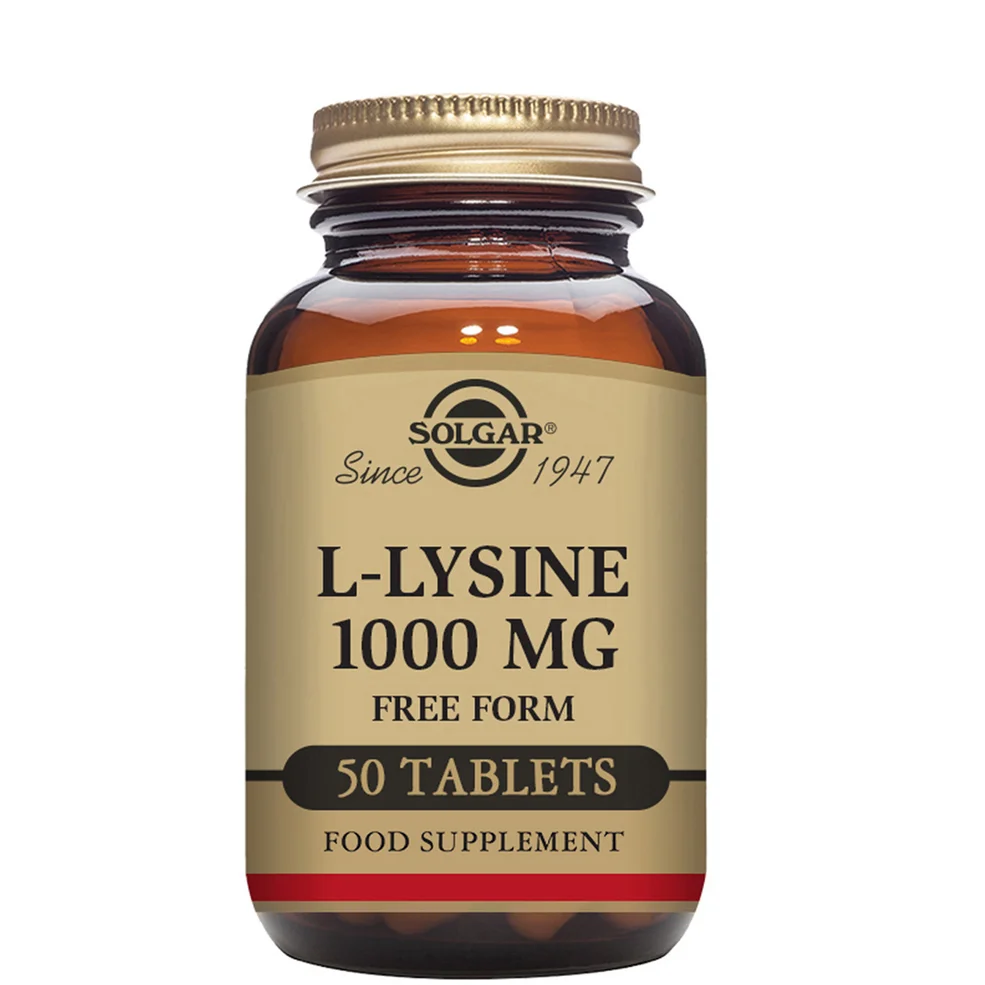 Solgar L-Lysine 1000mg Tablets Image 1