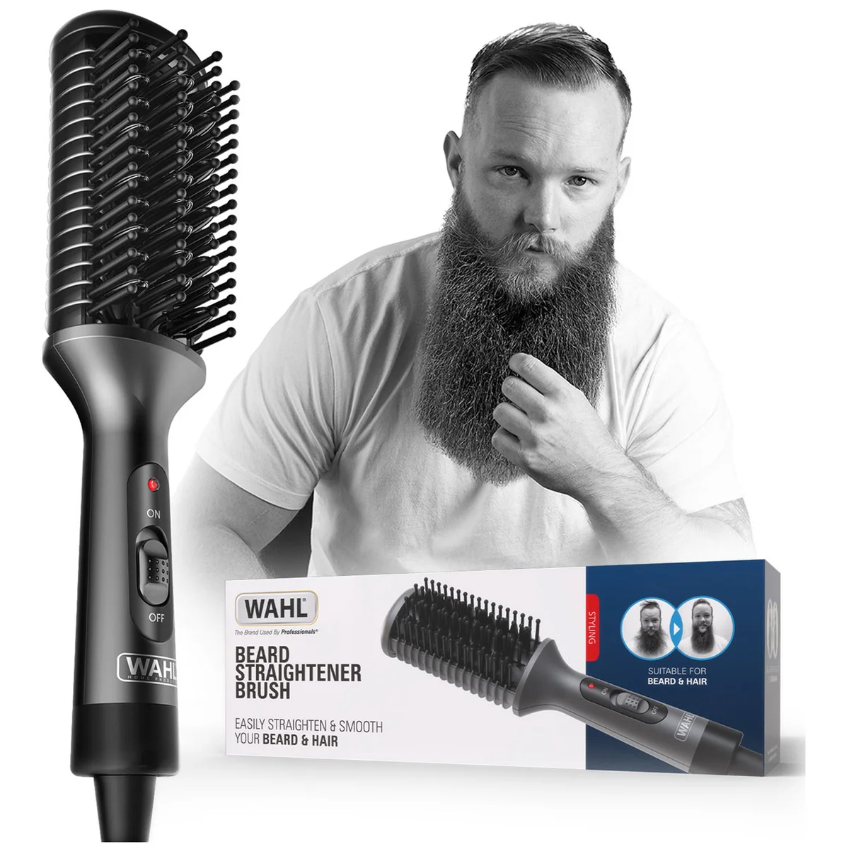 Straightener Comb Beard Brush Electric Straightening Brush Leading