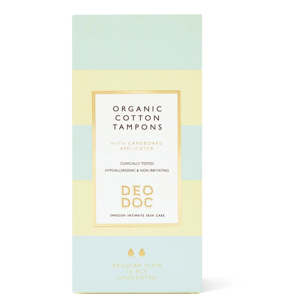 DeoDoc Organic Cotton Tampons Regular Flow Image 1