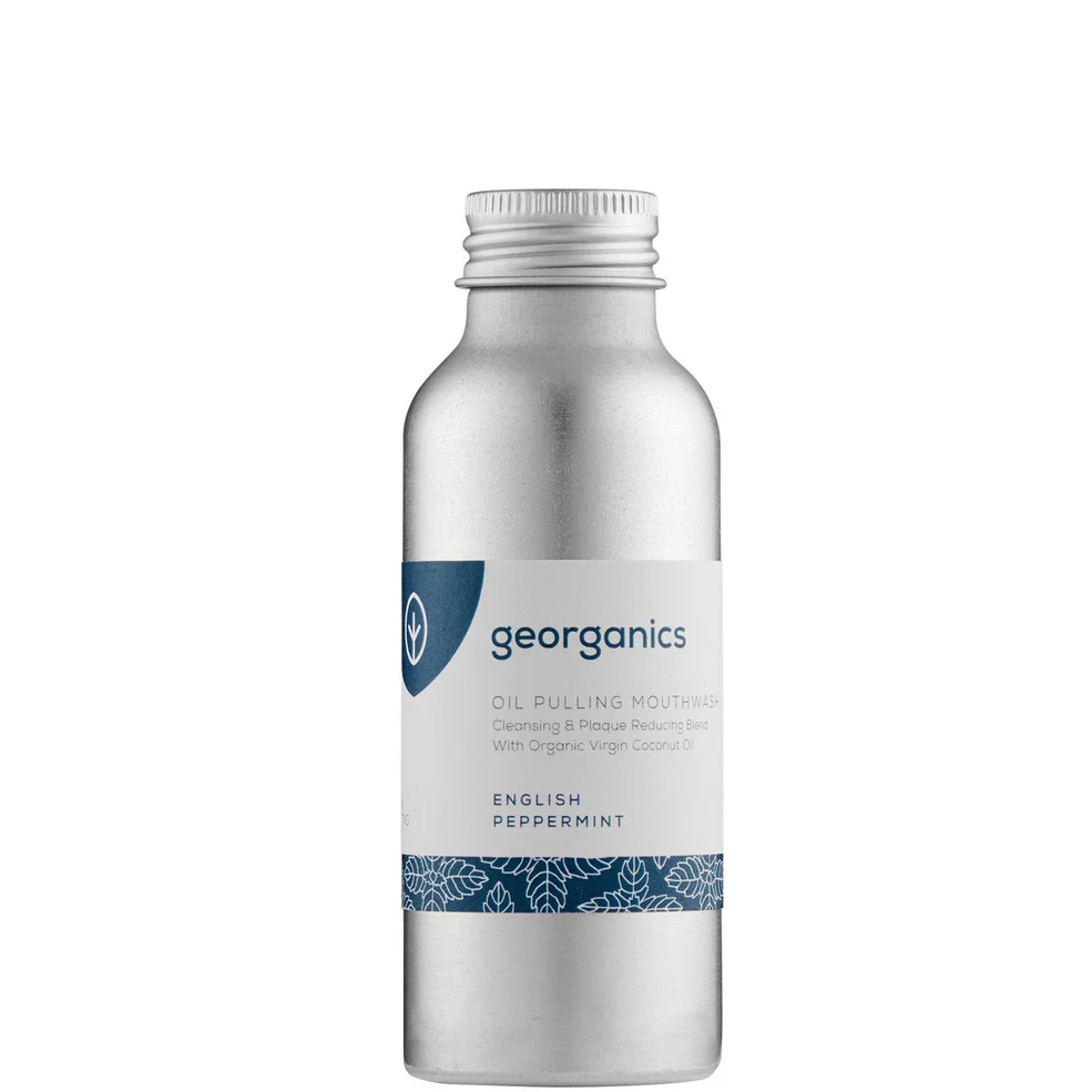 Georganics Oil Pulling Mouthwash English Peppermint Image 1