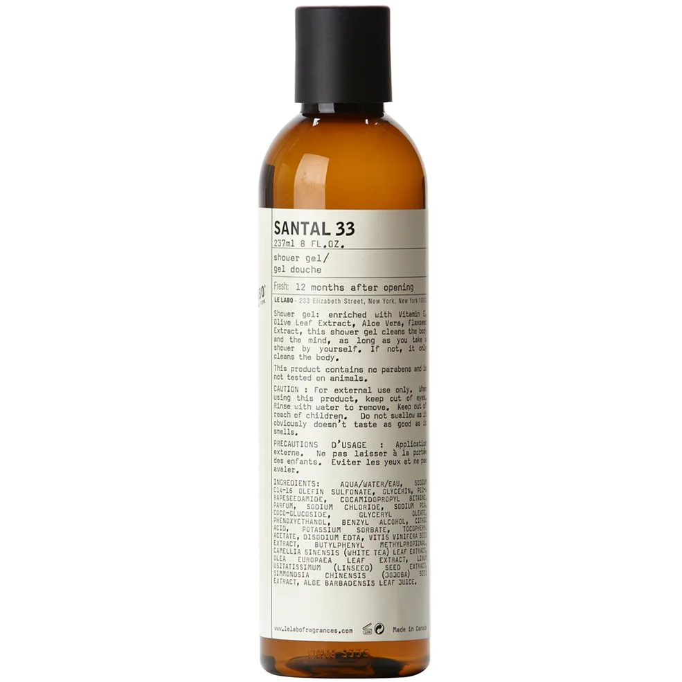 Le Labo Santal 33 Shower Gel 237ml Image 1