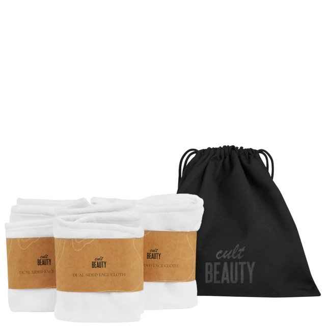 Cult Beauty Dual Sided Face Cloths 3 Pack
