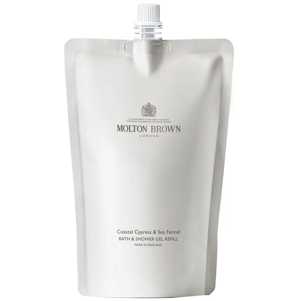 Molton Brown Coastal Cypress and Sea Fennel Bath and Shower Gel Refill 400ml Image 1