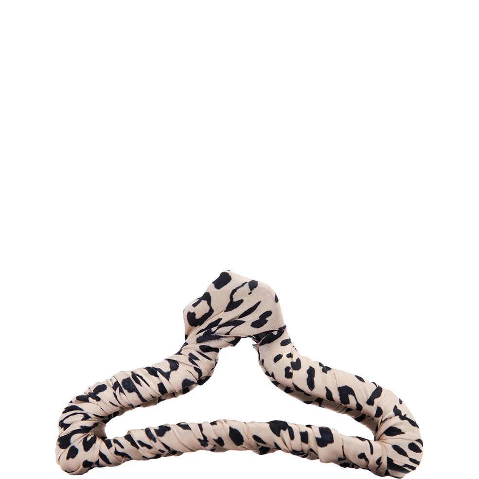 Kitsch Satin Wrapped Claw Clip - Leopard Image 1