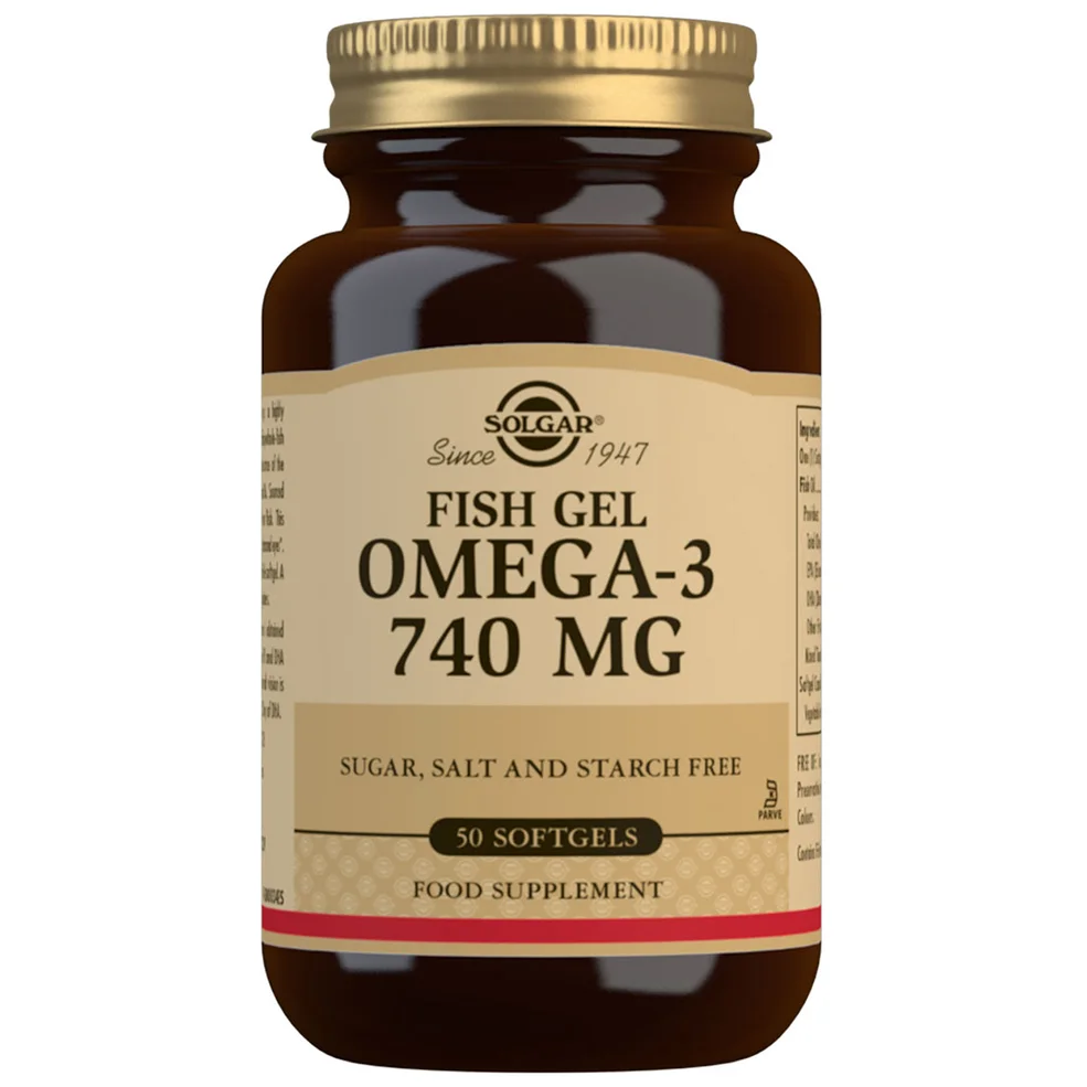 Solgar Fish Gel Omega-3 740mg Image 1
