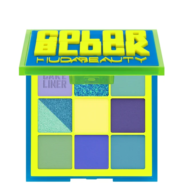 HUDA Beauty Color Block Obsessions Eyeshadow Palette - Blue and Green 7.5g