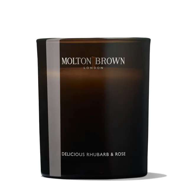 Molton Brown Delicious Rhubarb and Rose Signature Scented Single Wick Candle 190g