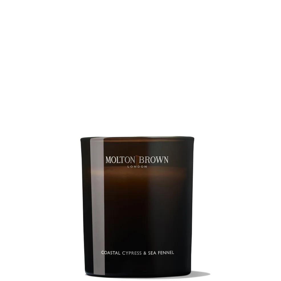 Molton Brown Coastal Cypress and Sea Fennel Signature Scented Single Wick Candle 190g Image 1