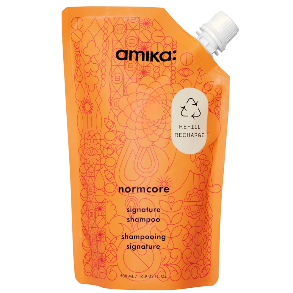 amika Normcore Signature Shampoo Refillable Pouch 500ml Image 1