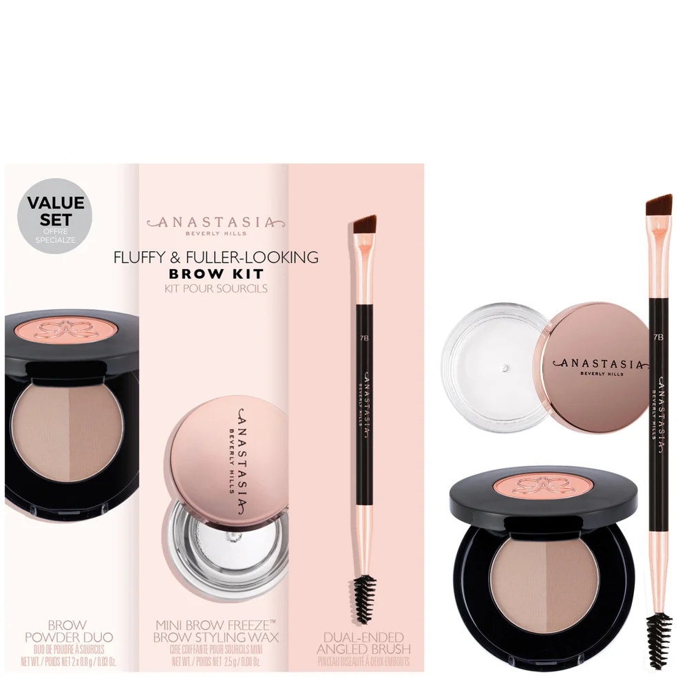 Anastasia Beverly Hills Fluffy and Fuller Looking Brow Kit (Various Shades) Image 1