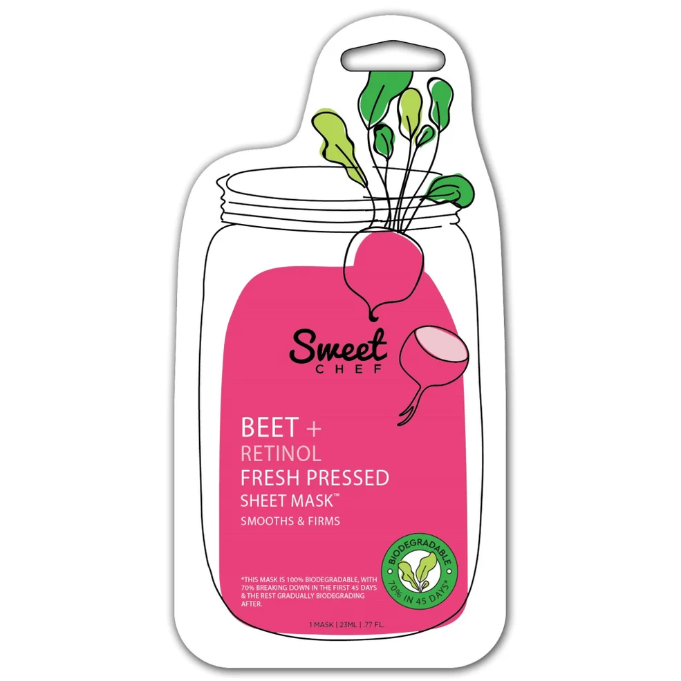 Sweet Chef Beet and Retinol Fresh Pressed Sheet Mask 23ml Image 1